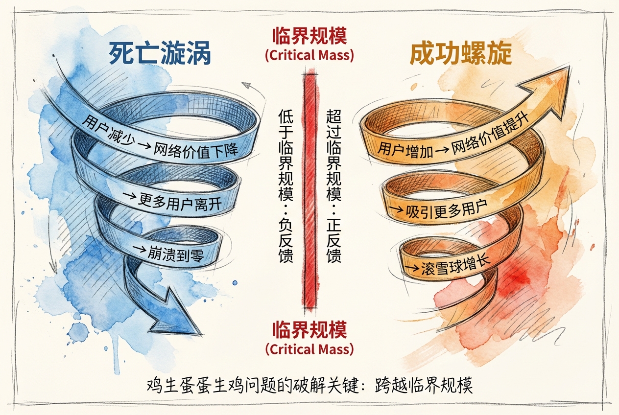 临界规模与市场倾覆机制