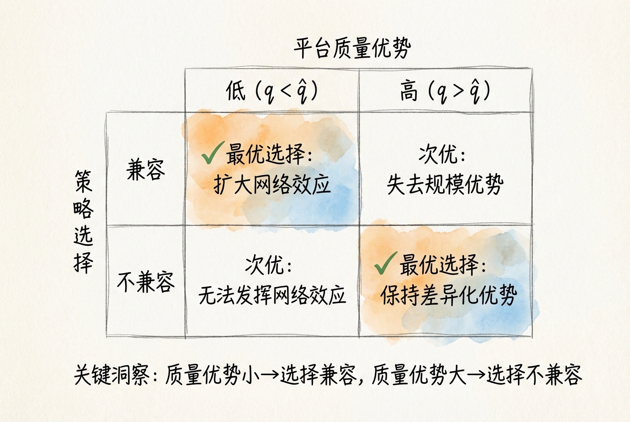 兼容性决策分析矩阵