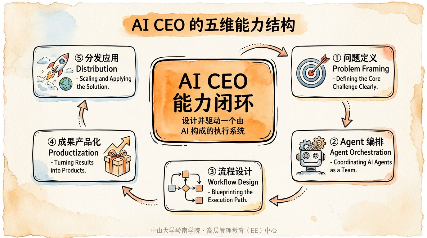 AI CEO 的五维能力