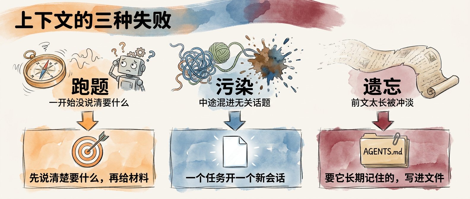 上下文的三种失败