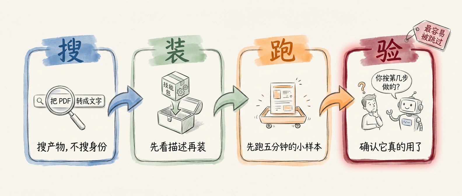 拿到一个陌生技能，这么走