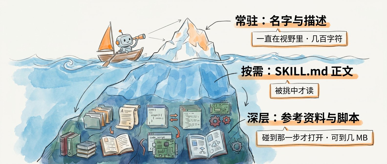 三个技能，常驻的部分一样小