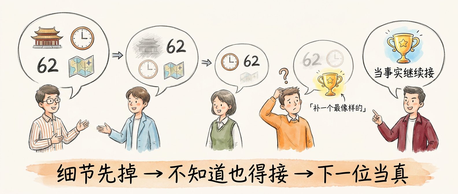 细节先掉，不知道也得接，下一位当真