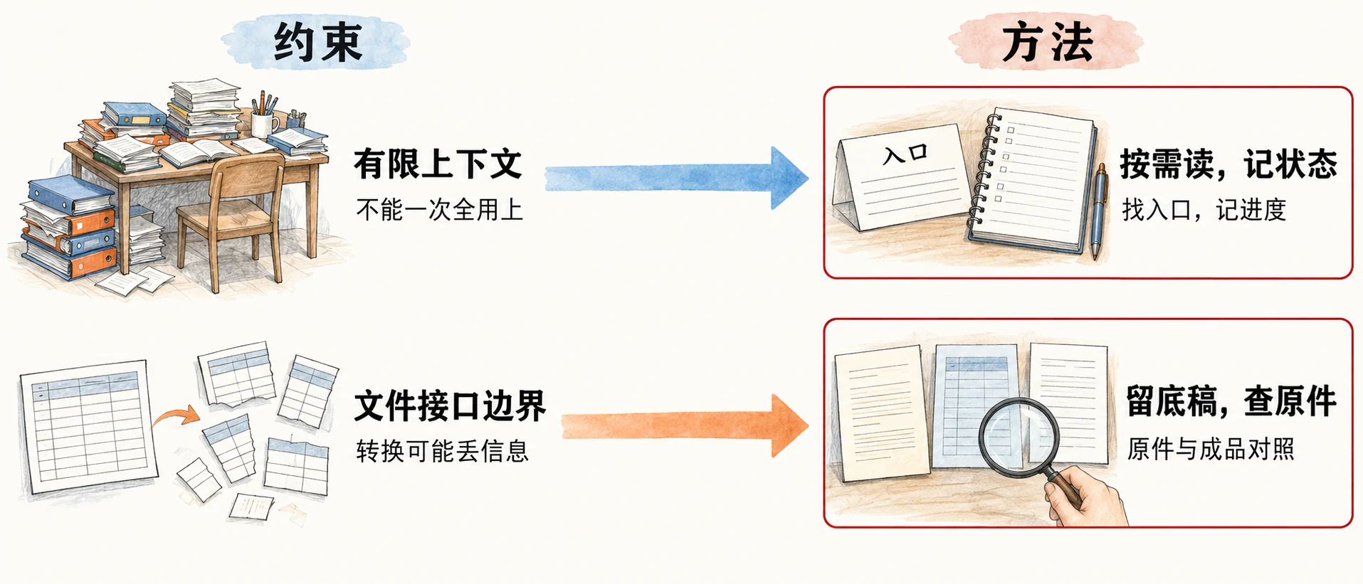 两条约束，怎样变成设计方法的信息图