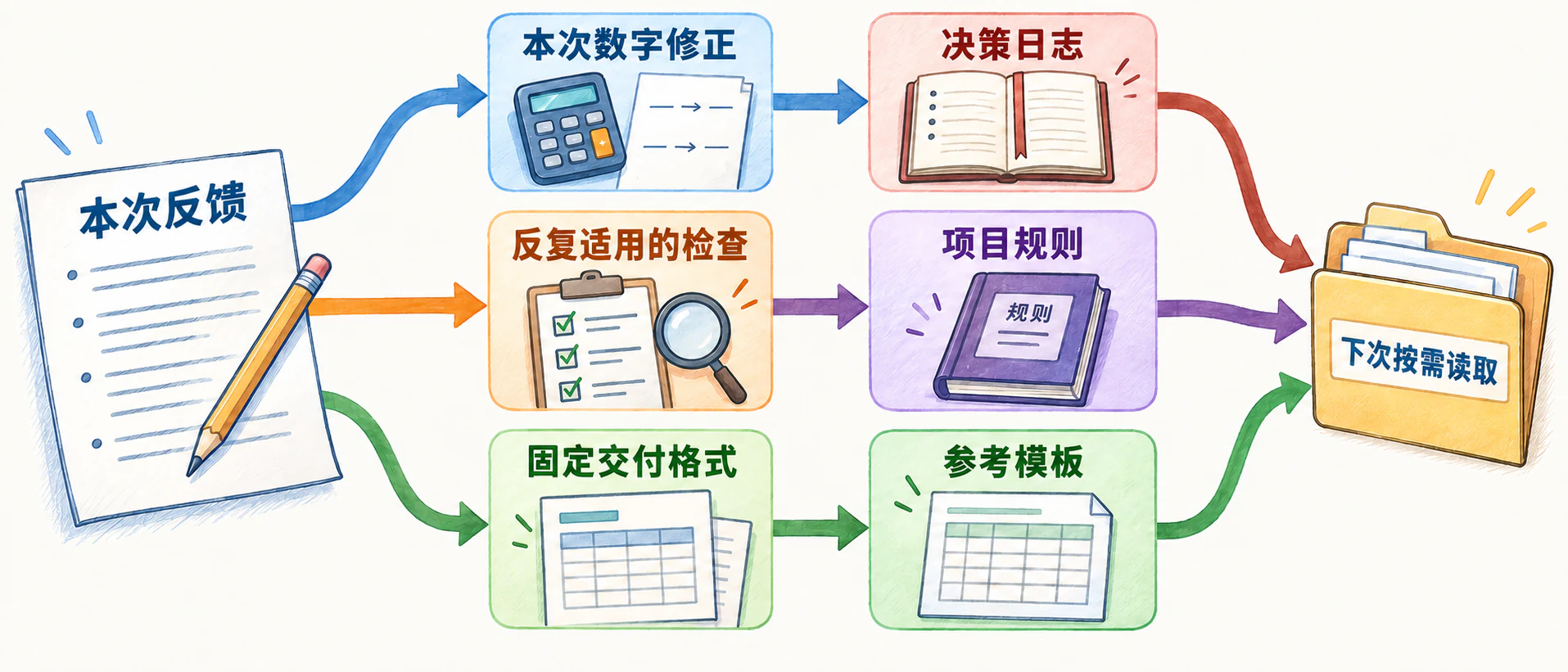 这次的经验，下次放在哪里的信息图